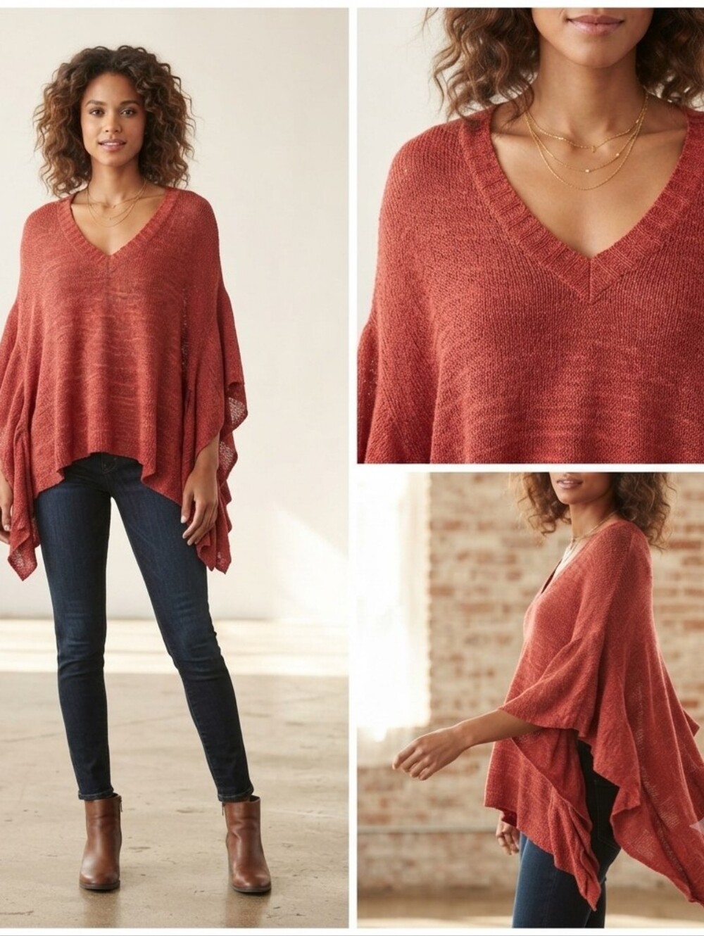 Chelsea & Violet Poncho Sweater